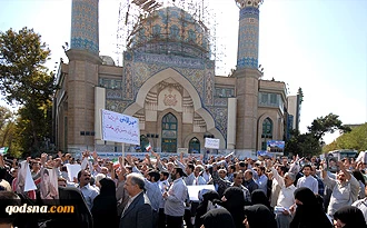 مظاهرات حاشدة فی ایران بمناسبة یوم الغضب