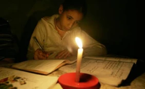 Absolute darkness gradually spreading in Gaza