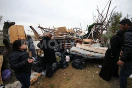 گزارش تصویری ازتخریب منزل یک خانواده فلسطینی