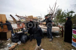 گزارش تصویری ازتخریب منزل یک خانواده فلسطینی