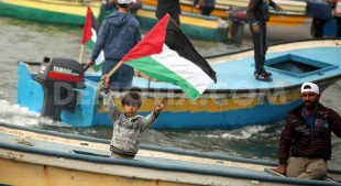 اعتراض ماهیگیران فلسطینی