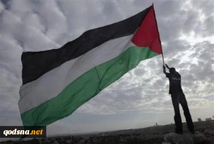 اهتزاز پرچم فلسطین