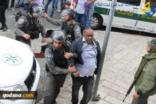 سرکوب تظاهرات فلسطینیان در یوم النکبه