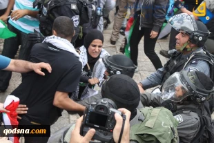 سرکوب تظاهرات فلسطینیان در یوم النکبه