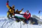 اهتزاز پرچم فلسطین بر فراز قله اورست