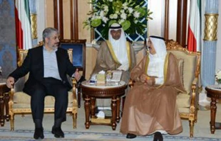 خالد مشعل با امیر کویت دیدار کرد