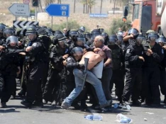 تظاهرات صدها فلسطینی