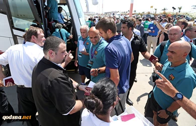 Barcelona Soccer Team In Beit-ul-lahm
