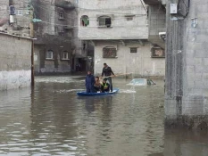 Gazans left homeless by winter storm