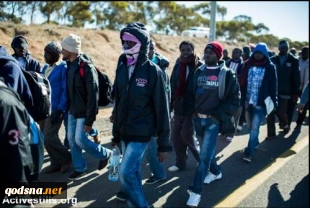 Photos: African refugees protest against Israeli policies