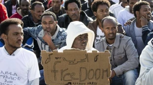 African refugees protest against Israel’s policies
