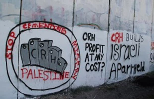 Irish activists protest CRH role in Israel’s apartheid wall