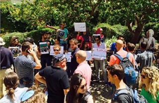 اعتراض دانشجویان دانشگاه عبری به کاهش بودجه