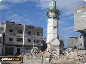 بمباران 10 مسجد درغزه