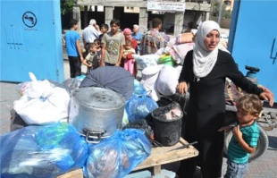 کوچ اجباری فلسطینی ها د غزه