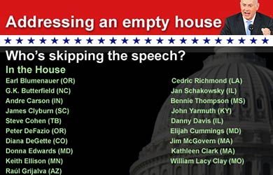 Netanyahu to speak before empty Congress