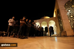 اولین نماز تراویح ماه رمضان در مسجد الاقصی و غزه