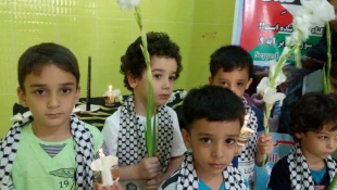 همبستگی کودکان ایرانی با کودک شهید فلسطینی