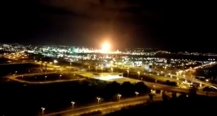 آتش‌سوزی در پالایشگاه نفتی حیفا در فلسطین اشغالی