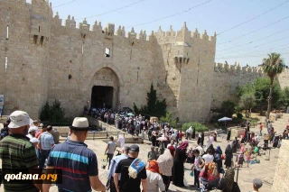 خروش فلسطینی‌ها به سوی مسجدالاقصی
