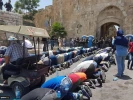 Palestinian worshipers pray outside Aqsa mosque in 4th consecutive day of constraints 3