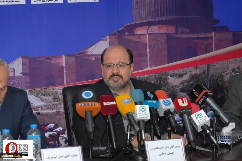 فی مؤتمر إعلان التضامن مع الأقصى؛مندوب حماس فی طهران: هناک تخاذل فی ردود الفعل العربیة الرسمیة على إغلاق الأقصی 2