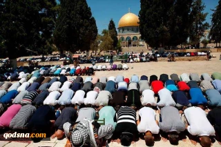 25 هزار فلسطینی در نماز جمعه مسجدالاقصی