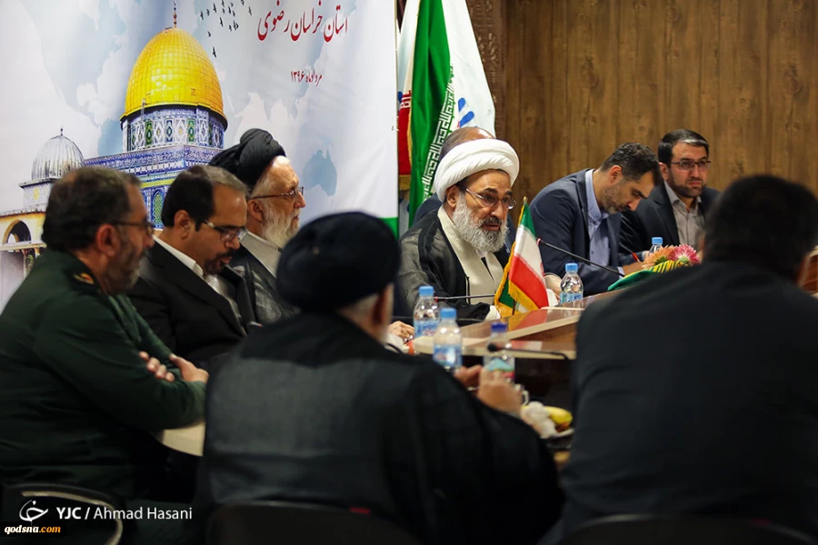 افتتاح مکتب جمعیة الدفاع عن الشعب الفلسطینی فی مدینة مشهد 5