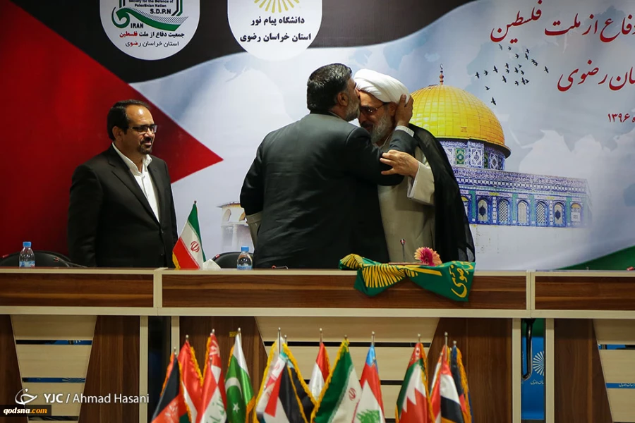 افتتاح مکتب جمعیة الدفاع عن الشعب الفلسطینی فی مدینة مشهد 13