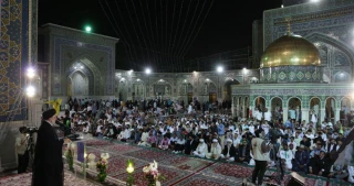 گردهمایی مدافعان مسجد الاقصی در حرم رضوی