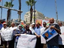 Palestinian people protest US delegation's visit 7