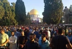 Palestinians perform Eid al-Adha prayers in Gaza, WB 11
