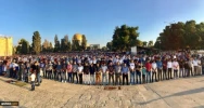 Palestinians perform Eid al-Adha prayers in Gaza, WB 12