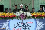 في كلمته القاها في مراسم الاستعراض العسكري للقوات المسلحة؛

ثقافتنا العاشورائية حققت لنا النصر امام النظام المستبد وحلفائه المستكبرين علي مدي 8 اعوام 2