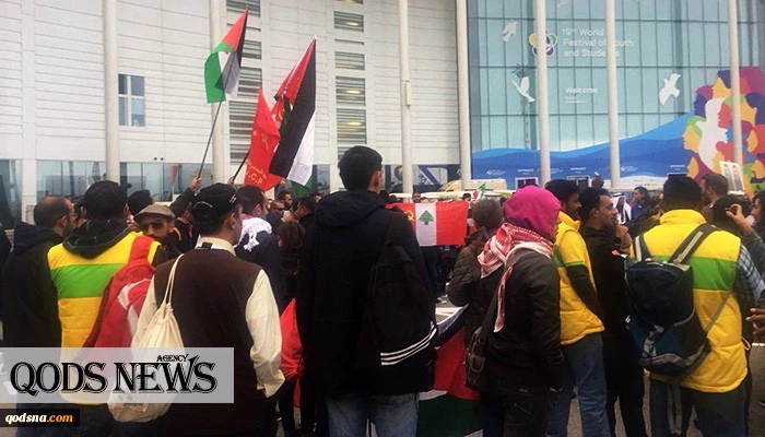 علي هامش المهرجان العالمي الـ 19 للطلاب والشباب ؛

وقفة شبابية بموسكو تضامناً مع الشعب الفلسطيني 2