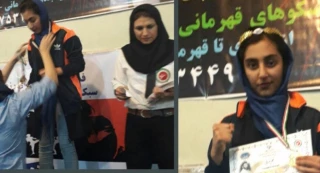 قهرمانی تنها نماینده شاخه ورزشی جمعیت دفاع از ملت فلسطین در رقابتهای کیک بوکسینگ تهران
