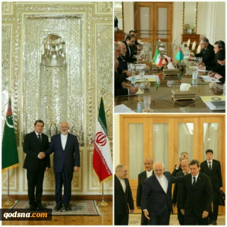 وزیر امور خارجه ترکمنستان با ظریف دیدار و گفتگو کرد