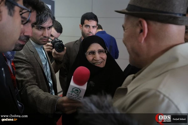 Dr. Zahra Mostafavi, met with domestic and foreign artists during a visit to thirty-sixth Fajr Film Festival 2