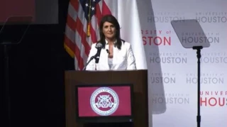‘Nikki Haley, the blood is on your hands,’ protesters shout