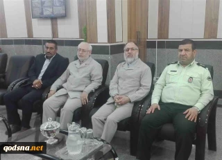 دیدار داودی دبیر جمعیت دفاع از ملت فلسطین با سردار عباس زاده رئیس نیروی انتظامی استان خوزستان