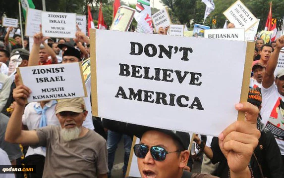 Hari Al Quds Sedunia, Masyarakat Indonesia Berdemo di depan Kedubes AS  2