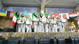 در رقابتهای بین المللی ۲۰۱۸کیوکوشین کاراته ساکاموتو فدراسیون کاراته در بخش بانوان:

 شاخه ورزشی جمعیت دفاع از ملت فلسطین مقام دوم را کسب کرد 12