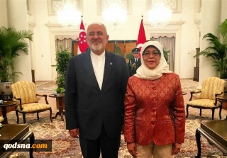 ظریف با رئیس جمهور و وزیر خارجه سنگاپور دیدار کرد