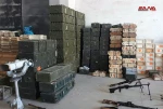 العثور على صواريخ أمريكية وأسلحة وأغذية بعضها إسرائيلي الصنع من مخلفات الإرهابيين في ريف القنيطرة 2