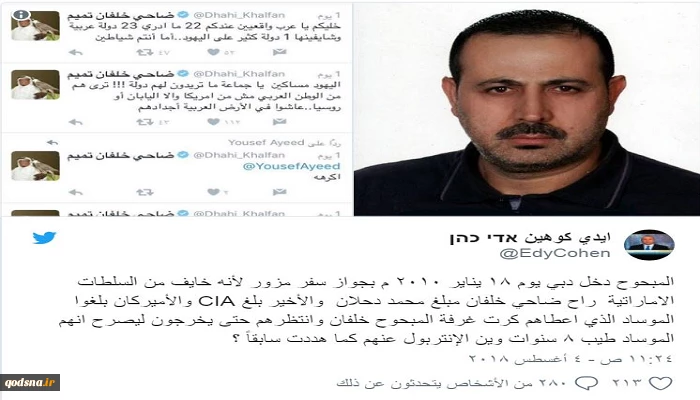 صحافي إسرائيلي يتهم ضاحي خلفان بتسهيل عملية اغتيال قائد فلسطيني 2