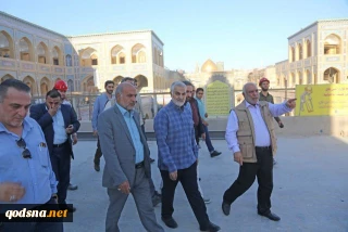 بازدید سردار سلیمانی از صحن حضرت زهرا (س)  در نجف اشرف