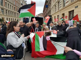در حمایت از کشور فلسطین انجام شد:

تجمع دوستداران فلسطین و احزاب دانمارکی در کوپنهاک