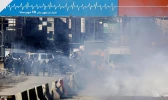 The Zionist military attack on the march of Palestinian and international journalists in northern Jerusalem 3