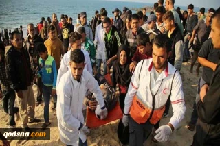 زخمی شدن فلسطینیان در راهپیمایی دریایی غزه