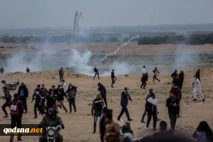 شهادت یک فلسطینی در چهلمین راهپیمایی بازگشت در مرزهای غزه+ تصاویر 5